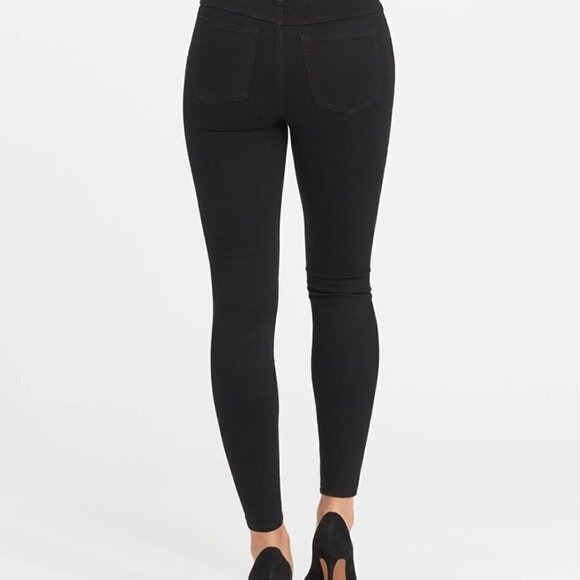 Spanx Ankle Skinny Jeans, Clean Black - Picture 6 of 6